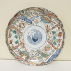 Antique Japanese Aoki Imari plate 8-1/2"